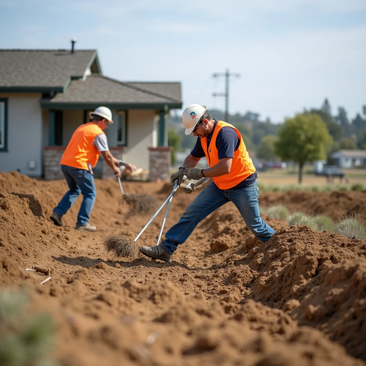 New home lot in Los Osos being prepared for a drought-tolerant native landscape