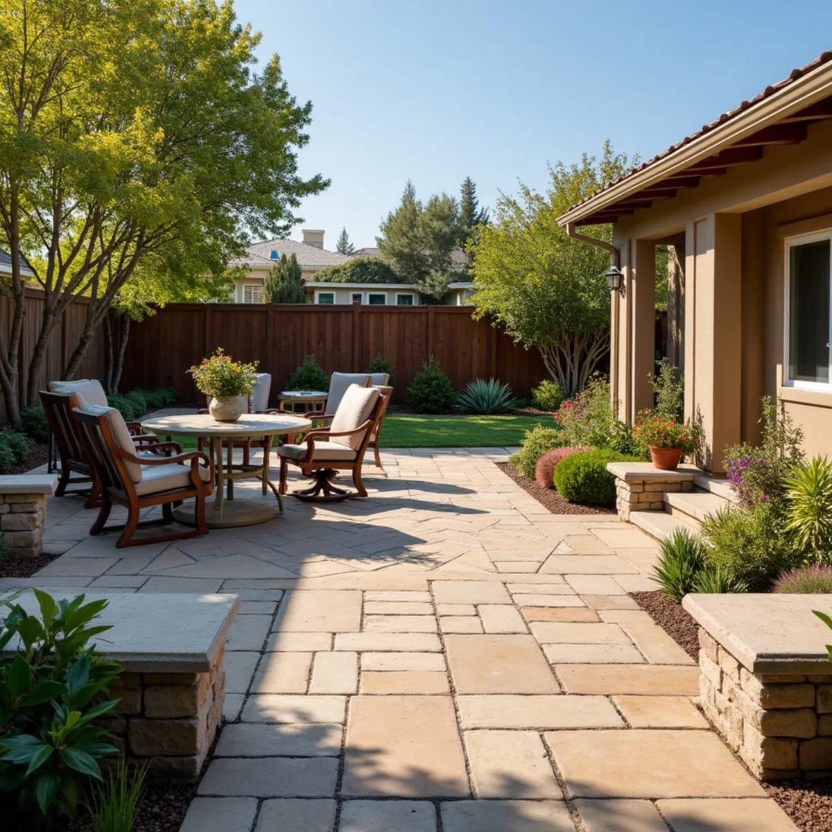Paver patio & flagstone, Arroyo Grande