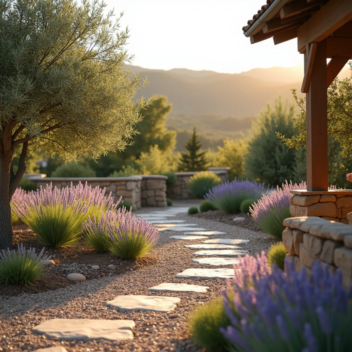Mediterranean estate garden, Edna Valley
