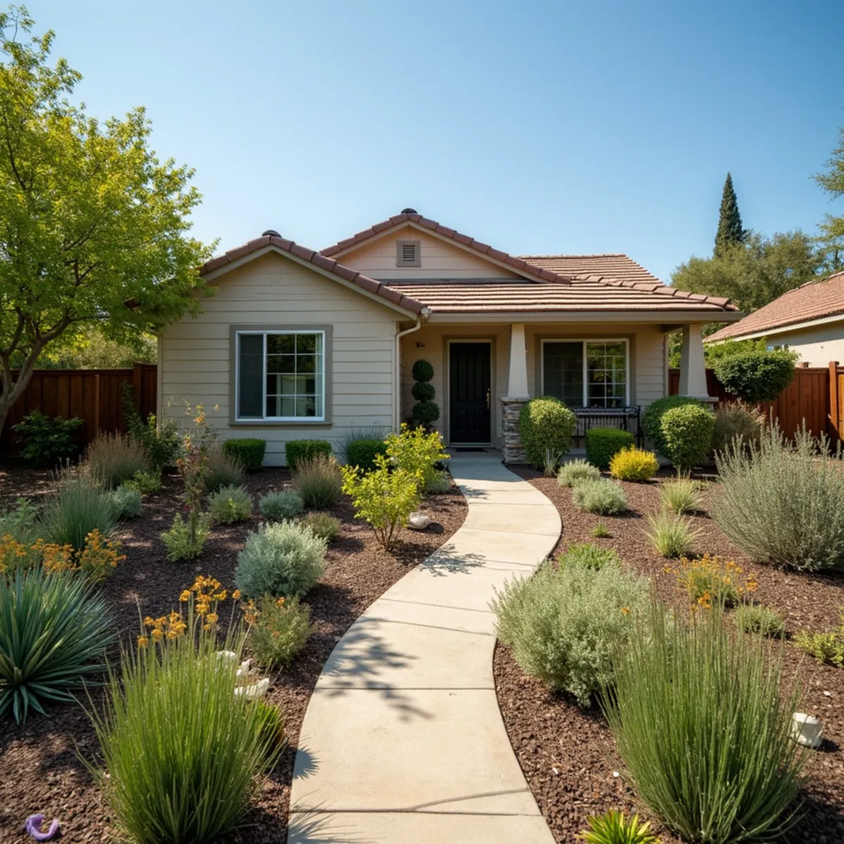 Water-wise landscaping project in Atascadero, CA by Kestrel Landscapes