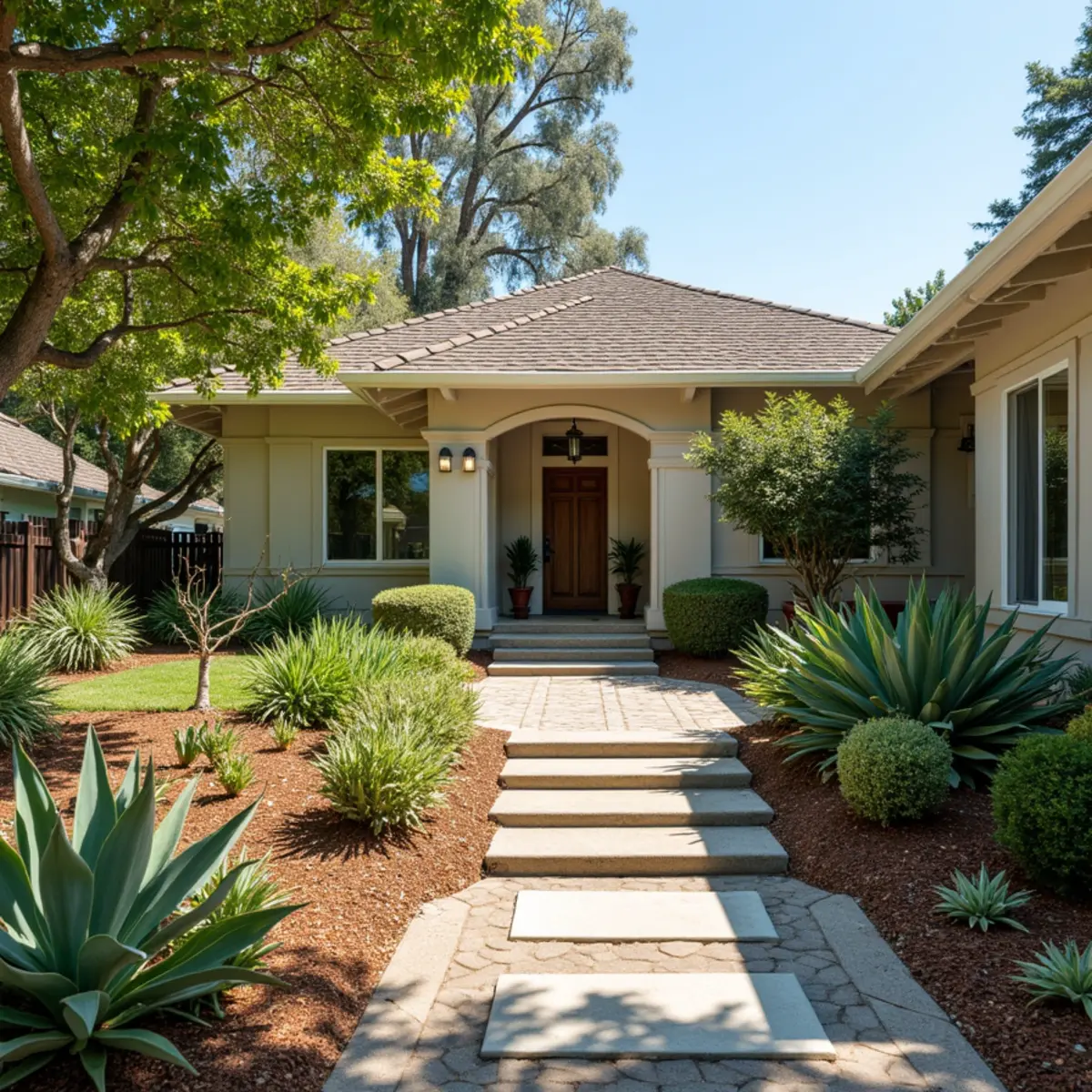 Water-wise landscaping project in Ballard, CA by Kestrel Landscapes