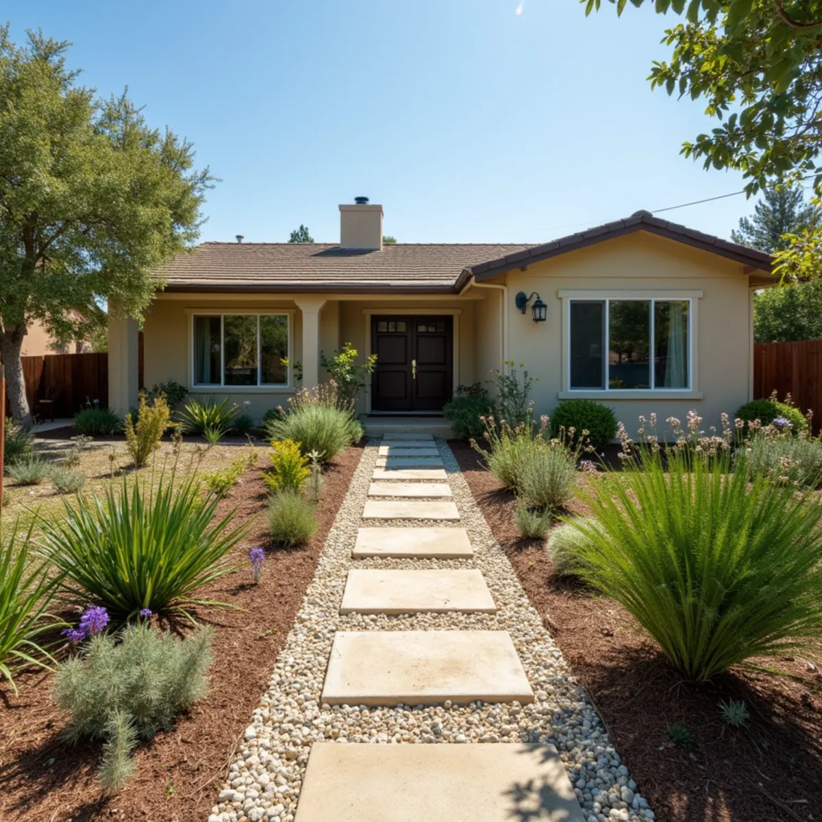 Water-wise landscaping project in Carpinteria, CA by Kestrel Landscapes