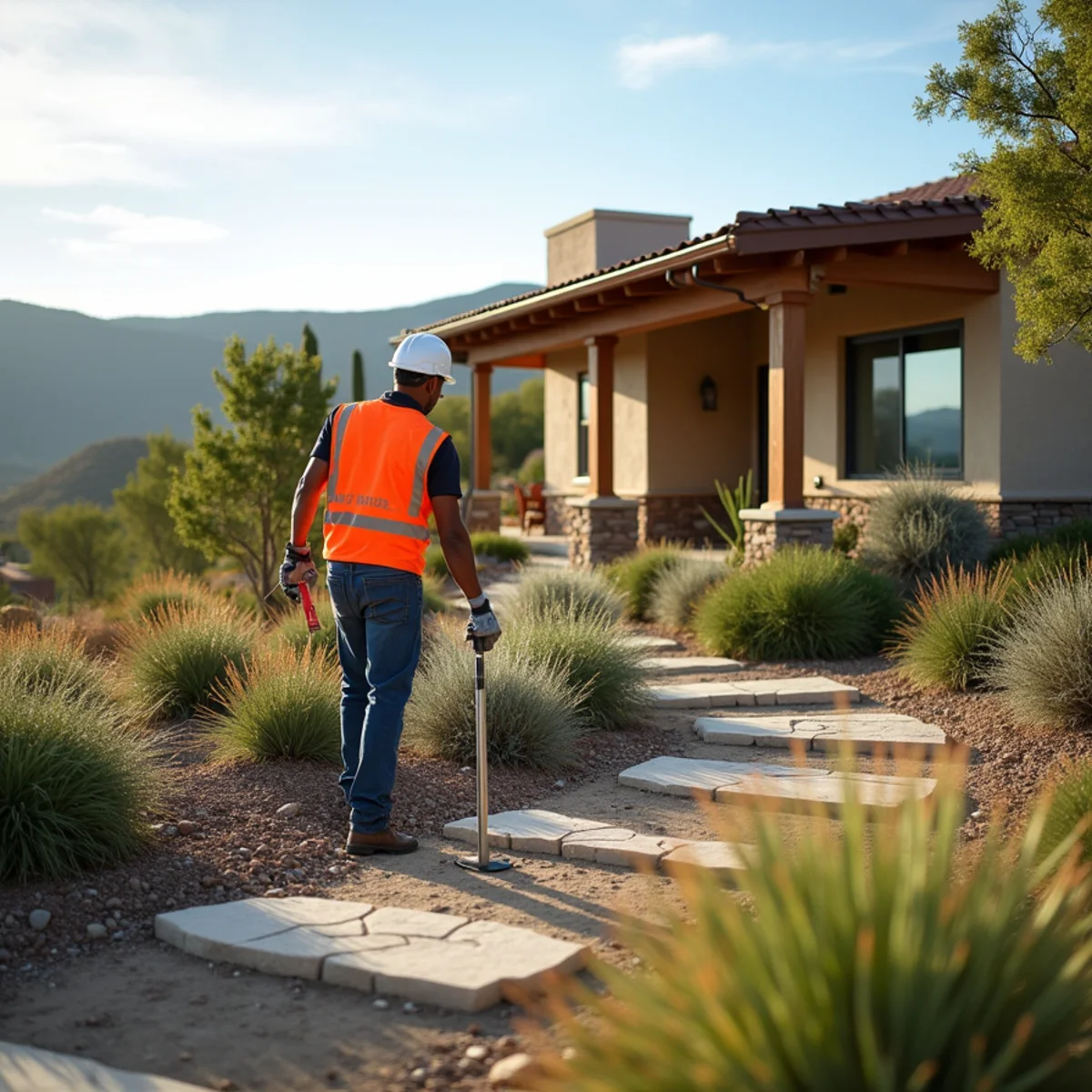 Water-wise landscaping project in Cuyama, CA by Kestrel Landscapes