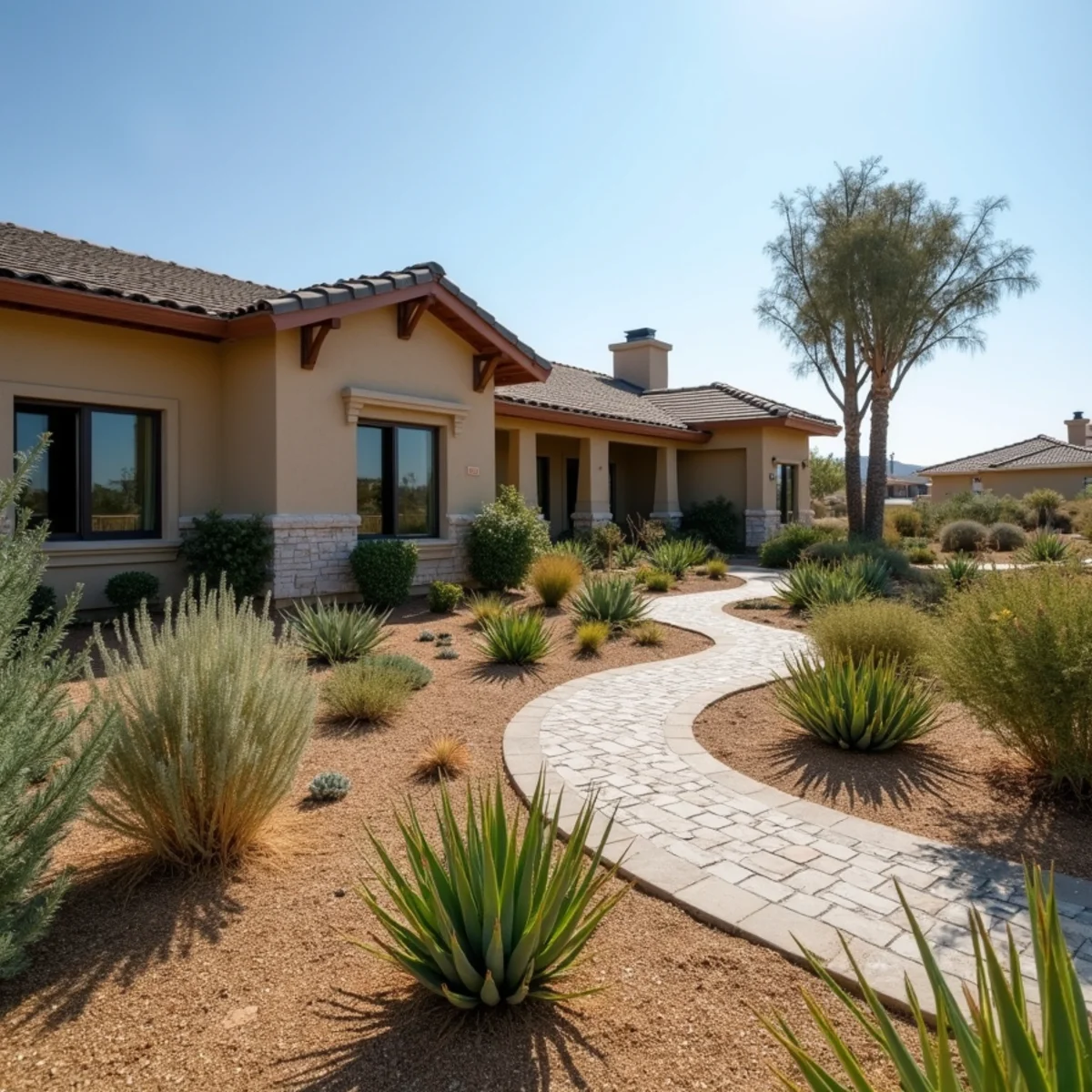 Water-wise landscaping project in Guadalupe, CA by Kestrel Landscapes