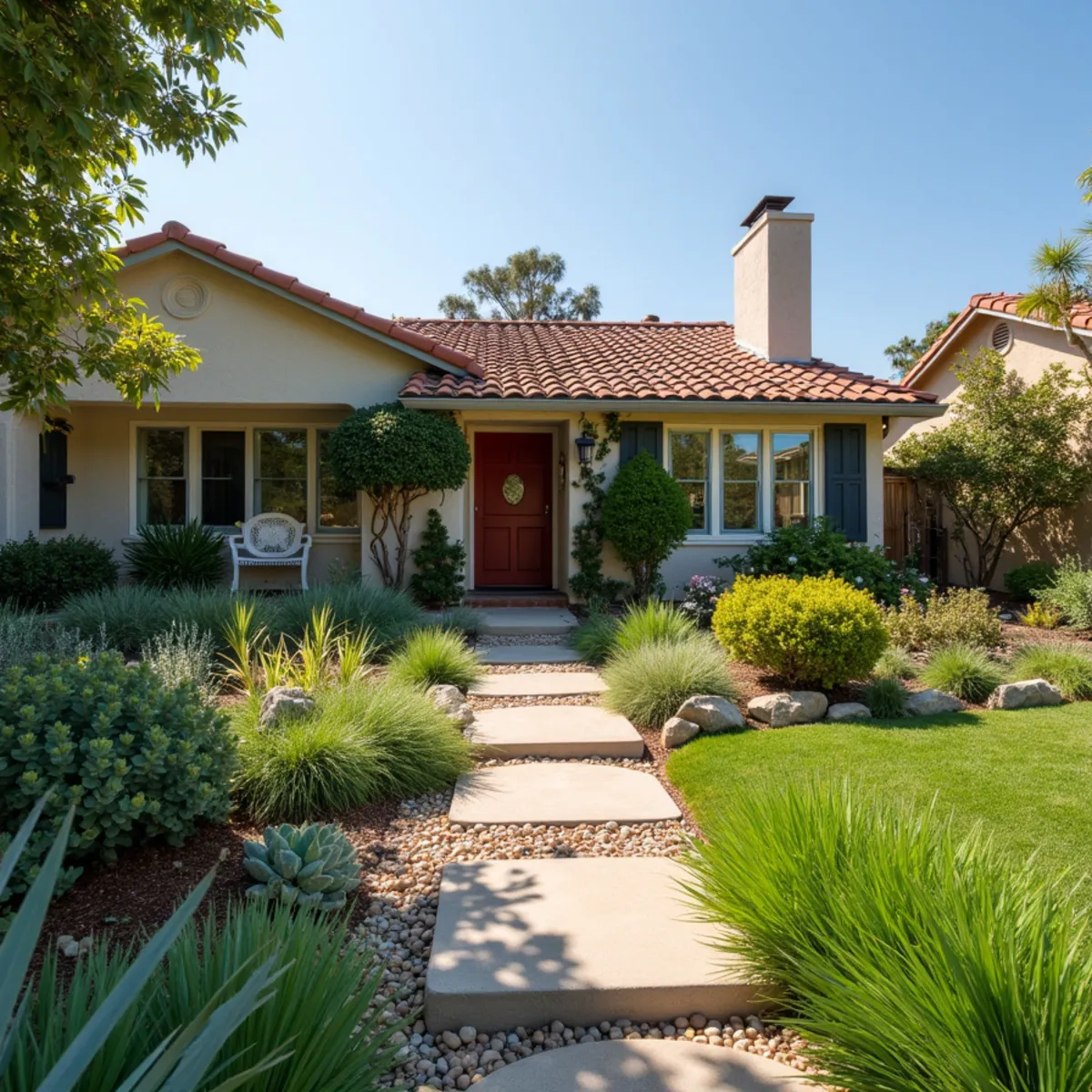 Water-wise landscaping project in Isla Vista, CA by Kestrel Landscapes