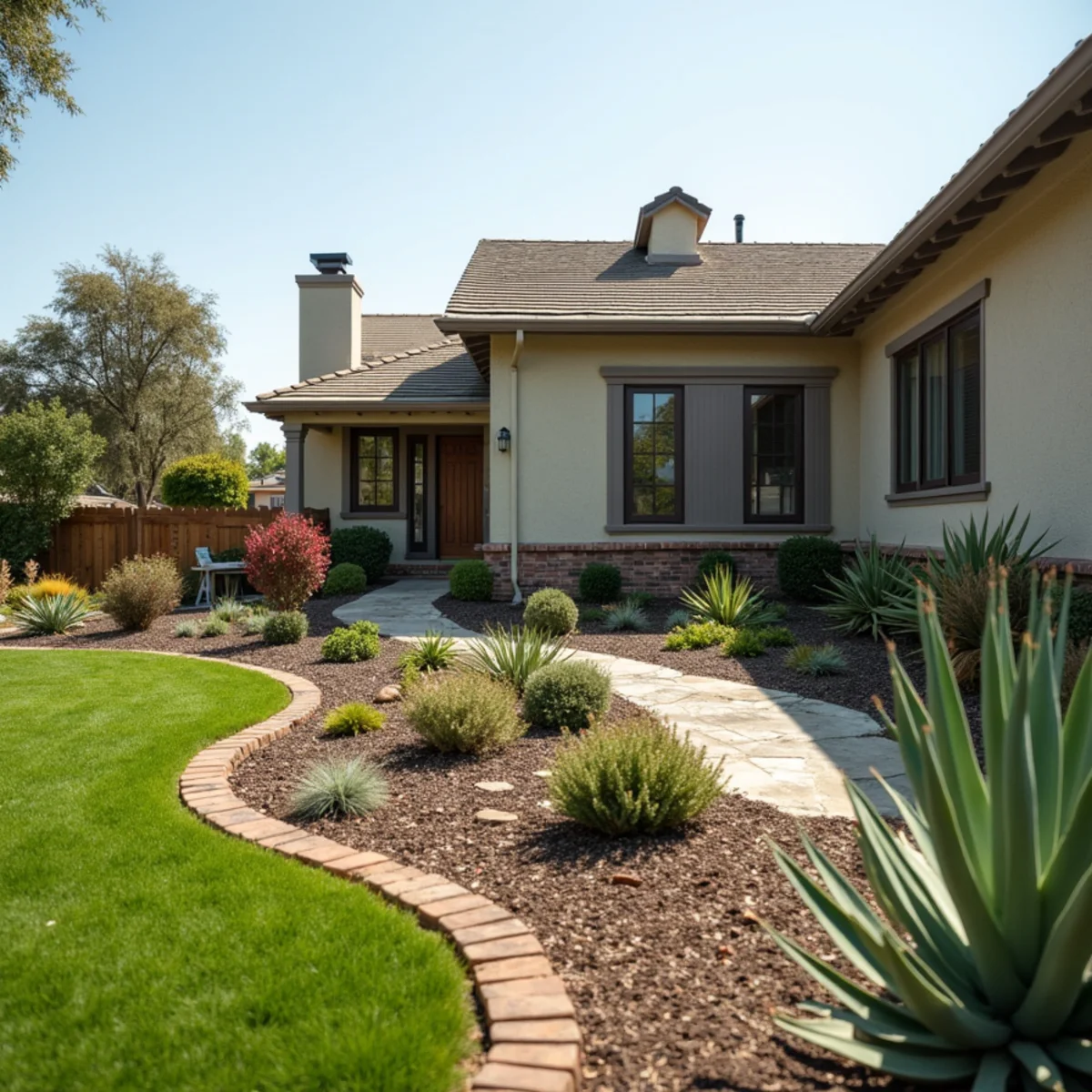 Water-wise landscaping project in King City, CA by Kestrel Landscapes