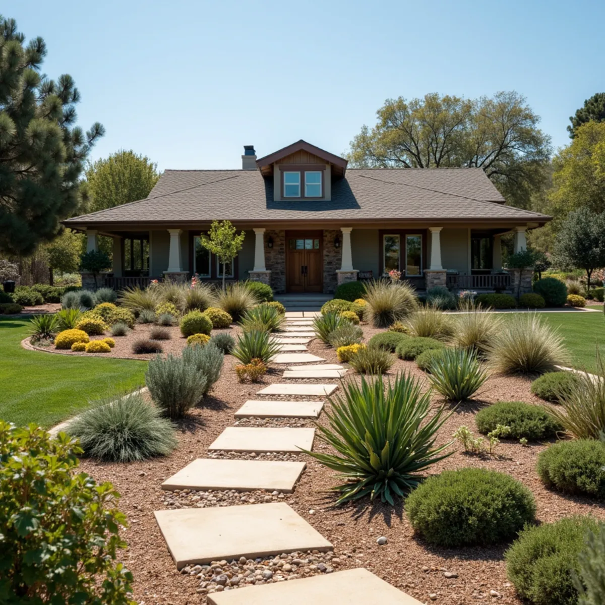 Water-wise landscaping project in Los Olivos, CA by Kestrel Landscapes