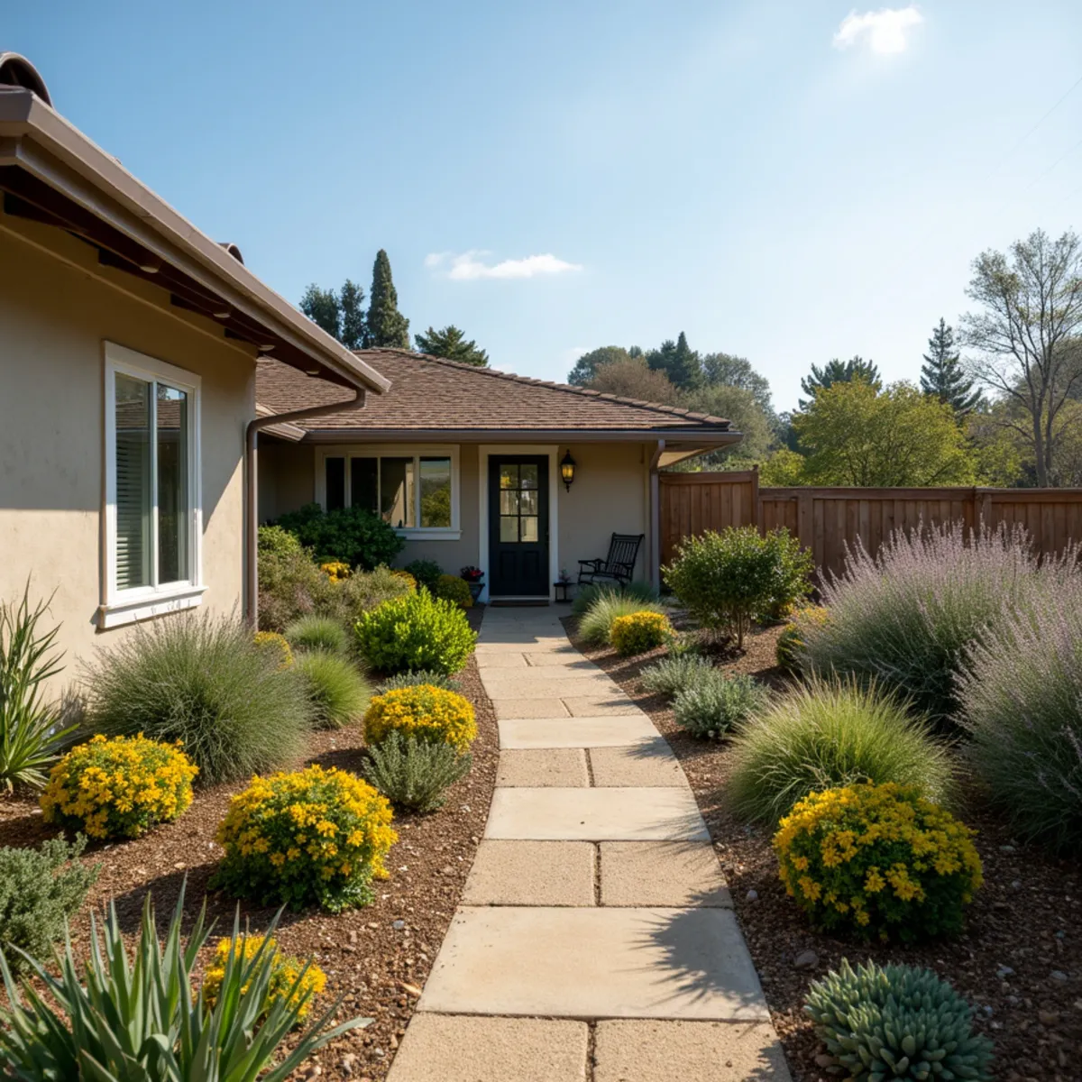 Water-wise landscaping project in Los Osos, CA by Kestrel Landscapes