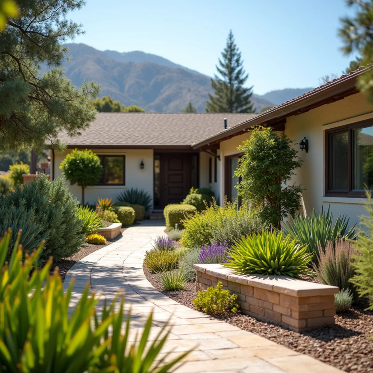 Water-wise landscaping project in Mission Hills, CA by Kestrel Landscapes