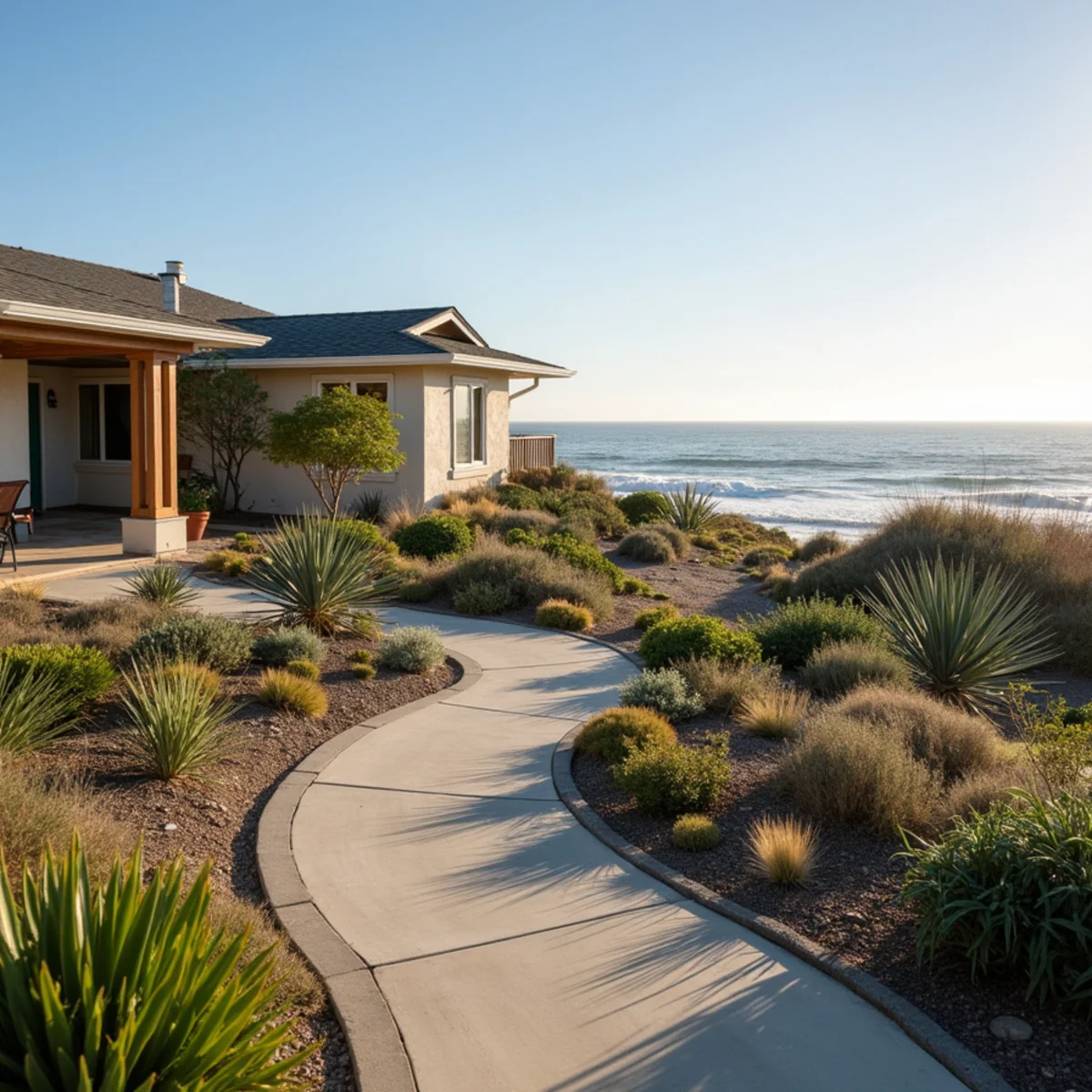 Water-wise landscaping project in Pismo Beach, CA by Kestrel Landscapes