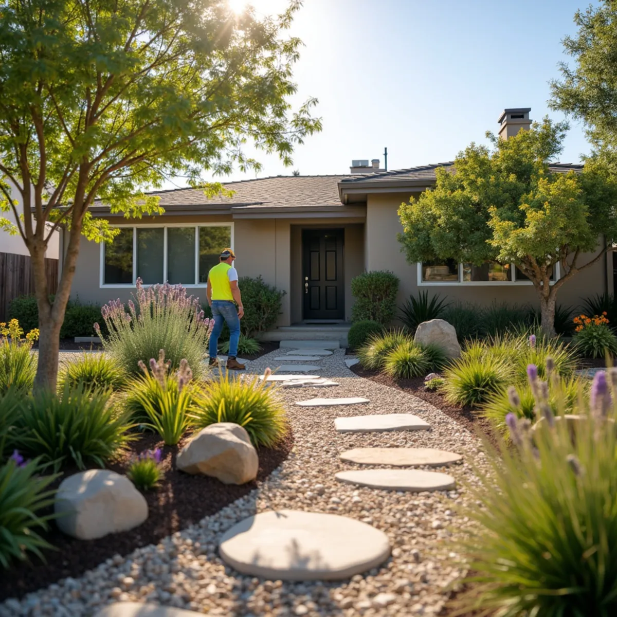 Water-wise landscaping project in San Luis Obispo, CA by Kestrel Landscapes