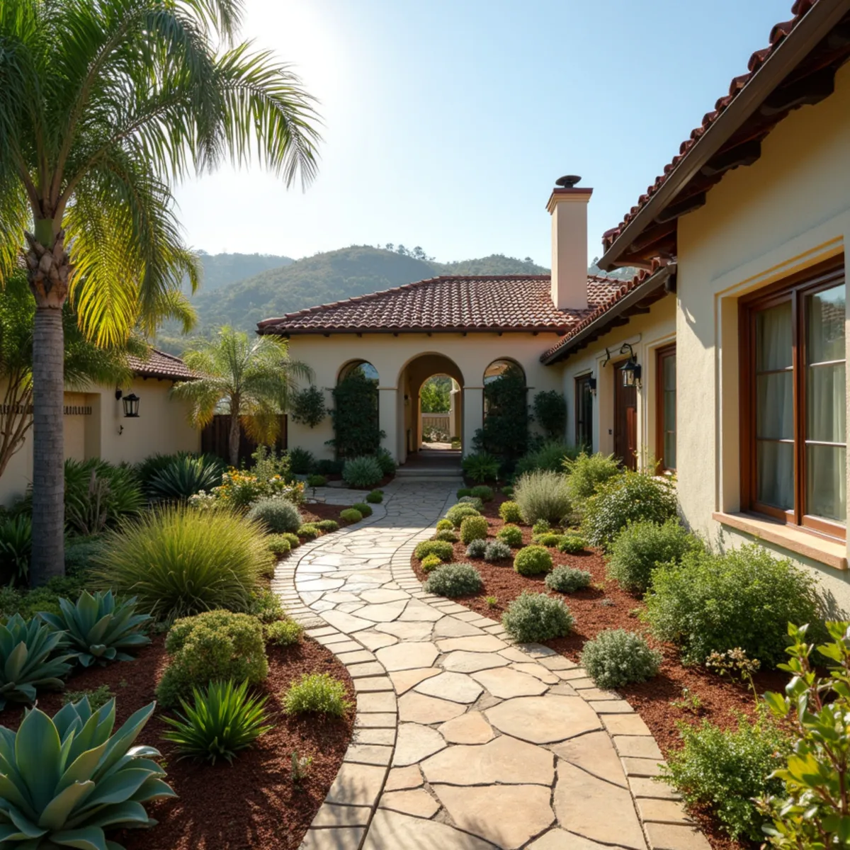 Water-wise landscaping project in Santa Barbara, CA by Kestrel Landscapes