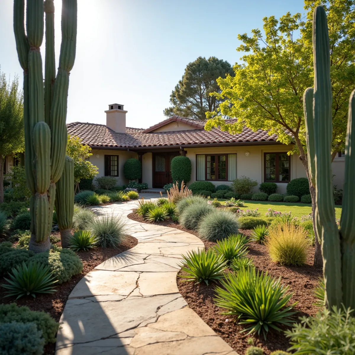 Water-wise landscaping project in Solvang, CA by Kestrel Landscapes